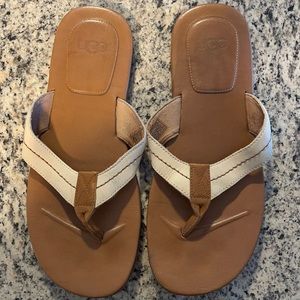 Men’s Uggs Leather Flip Flops